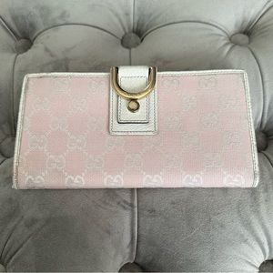 Authentic Gucci Wallet - Pink and White